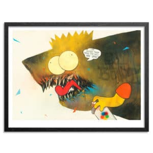 Shark Toof Bart Simpson Print